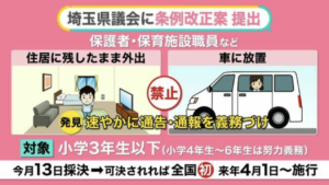 【全国初】埼玉県『置き去り禁止条例』に賛否の声